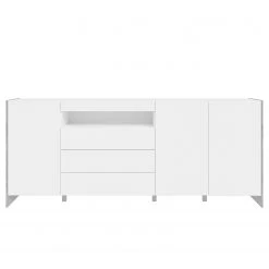 Loftscape Sideboard Urban II - Inkl. Beleuchtung - Weiß / Eiche Grau Dekor -Wohnzimmermöbel boutique en ligne 1000344689 220414 030 DETAILS P000000001000344689