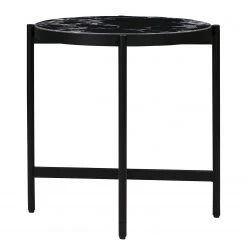 Studio Copenhagen Beistelltisch Abee II - Marmor / Metall - Marmor Schwarz / Schwarz -Wohnzimmermöbel boutique en ligne 1000345471 220615 030 DETAILS P000000001000345471