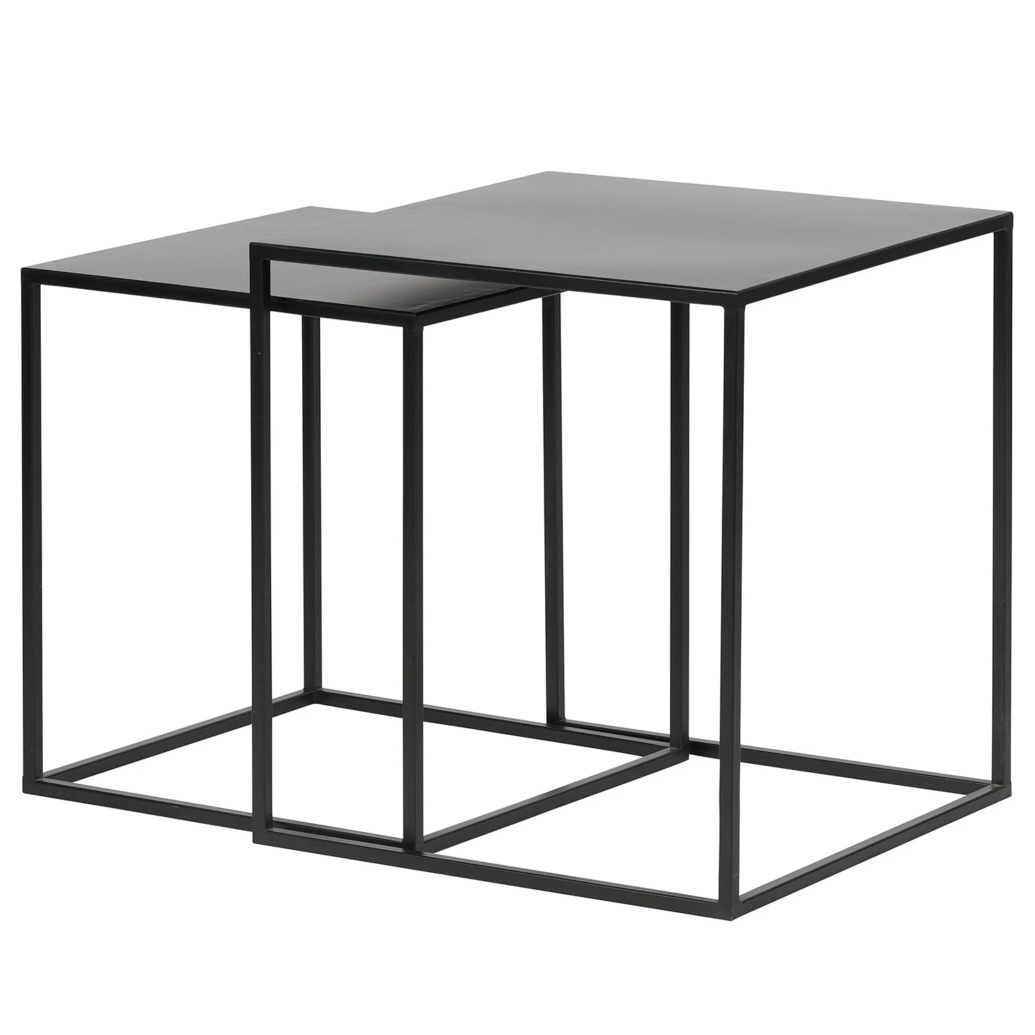 Red Living Beistelltisch Turon (2er-Set) - Metall - Schwarz 1 Red Living Beistelltisch Turon (2er-Set) - Metall - Schwarz