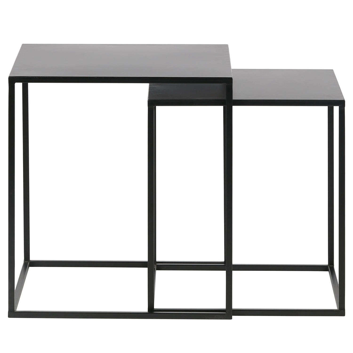 Red Living Beistelltisch Turon (2er-Set) - Metall - Schwarz 3 Red Living Beistelltisch Turon (2er-Set) - Metall - Schwarz – Bild 3