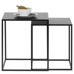 Red Living Beistelltisch Turon (2er-Set) - Metall - Schwarz 7 Red Living Beistelltisch Turon (2er-Set) - Metall - Schwarz -Wohnzimmermöbel boutique en ligne 1000345791 220428 040 DETAILS P000000001000345791