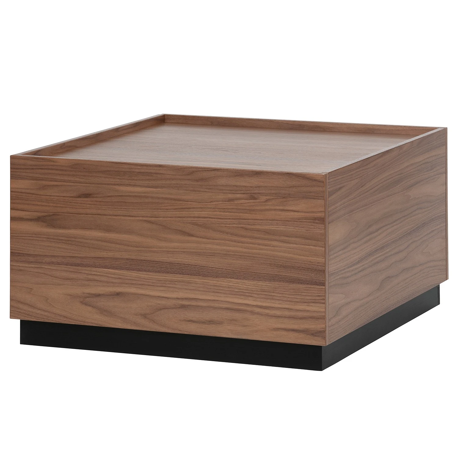 Red Living Couchtisch Valbo - Echtholzfurnier - Walnuss / Kiefer Schwarz - Breite: 82 cm 1 Red Living Couchtisch Valbo - Echtholzfurnier - Walnuss / Kiefer Schwarz - Breite: 82 cm