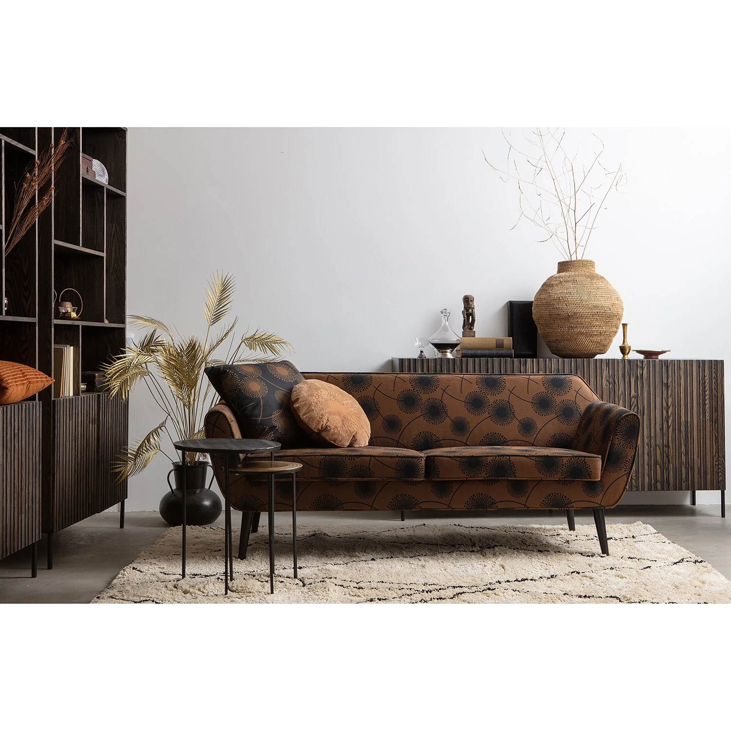 Red Living Beistelltisch Robb (2er-Set) - Aluminium - Schwarz / Messing 2 Red Living Beistelltisch Robb (2er-Set) - Aluminium - Schwarz / Messing – Bild 2