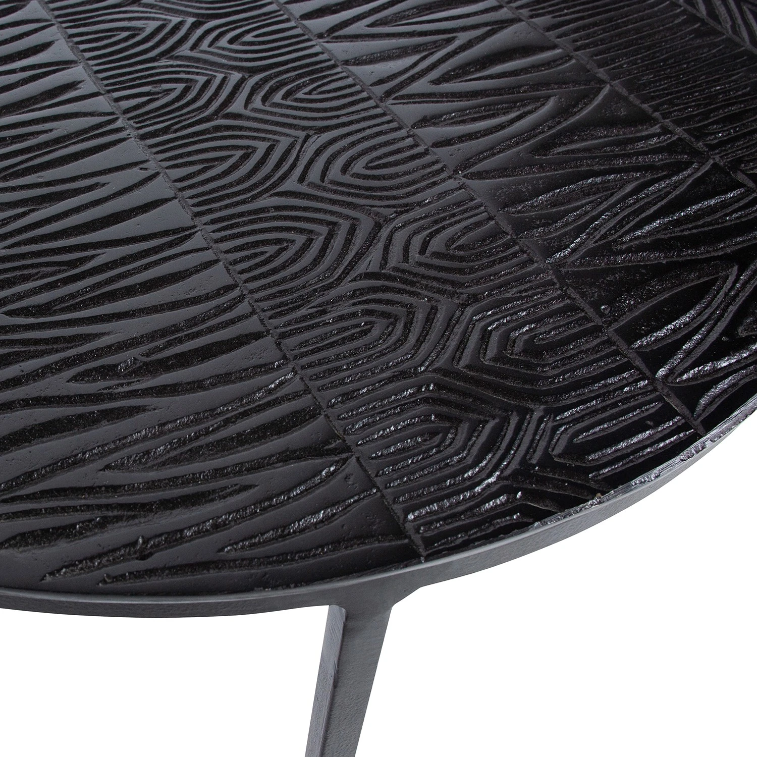 Red Living Beistelltisch Robb (2er-Set) - Aluminium - Schwarz / Messing 3 Red Living Beistelltisch Robb (2er-Set) - Aluminium - Schwarz / Messing – Bild 3