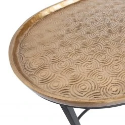 Red Living Beistelltisch Yantai (2er-Set) - Metall - Messing / Schwarz -Wohnzimmermöbel boutique en ligne 1000345804 220428 040 DETAILS P000000001000345804