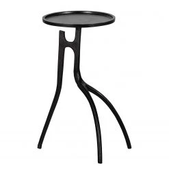 Red Living Beistelltisch Weston - Aluminium - Schwarz