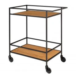 Red Living Servierwagen Arette - Eiche Dekor / Schwarz