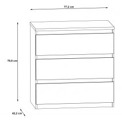 Loftscape Kommode Optima III - Matt Weiß -Wohnzimmermöbel boutique en ligne 1000348077 220603 500 SKETCH DETAILS P000000001000348077 sketch