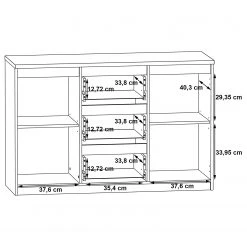 Loftscape Kommode Optima V - Matt Weiß -Wohnzimmermöbel boutique en ligne 1000348092 220603 501 SKETCH DETAILS P000000001000348092 sketch