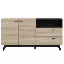 Loftscape Sideboard Pesaro I - Eiche Artisan Dekor / Schwarz 8 Loftscape Sideboard Pesaro I - Eiche Artisan Dekor / Schwarz -Wohnzimmermöbel boutique en ligne 1000348113 220603 031 DETAILS P000000001000348113
