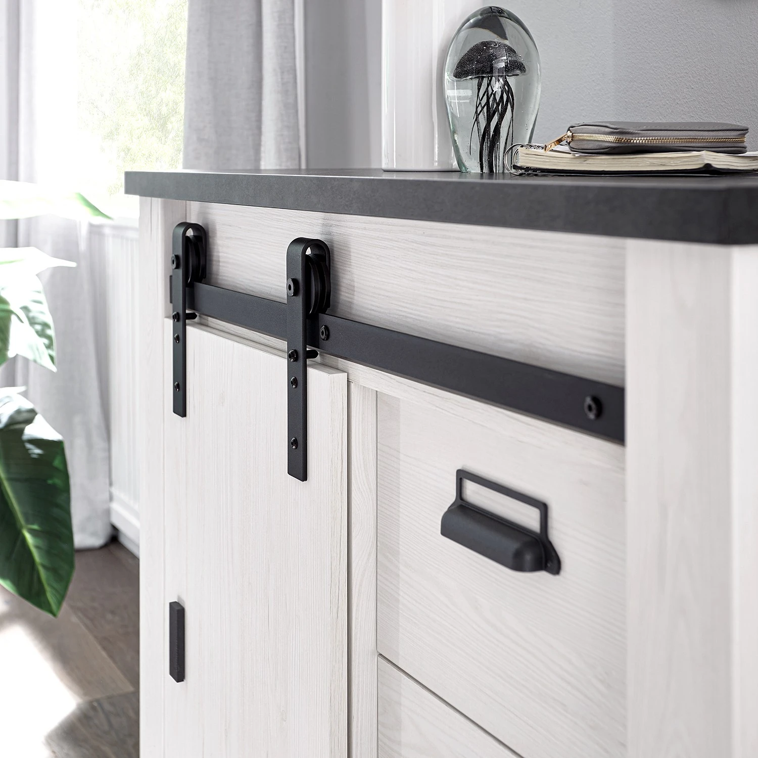 Ridgevalley Kommode Shutter II - Pinie Weiß Dekor 4 Ridgevalley Kommode Shutter II - Pinie Weiß Dekor – Bild 4