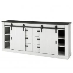 Ridgevalley Sideboard Shutter II - Pinie Weiß Dekor -Wohnzimmermöbel boutique en ligne 1000348676 220505 050 DETAILS P000000001000348676