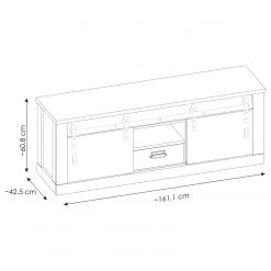 Ridgevalley TV-Lowboard Shutter I - Eiche Dekor -Wohnzimmermöbel boutique en ligne 1000348695 220505 500 SKETCH DETAILS P000000001000348695 sketch