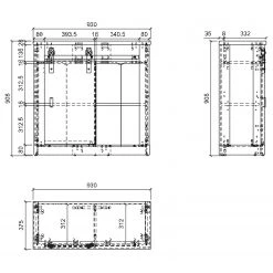 Ridgevalley Kommode Shutter I - Eiche Dekor -Wohnzimmermöbel boutique en ligne 1000348699 220505 501 SKETCH DETAILS P000000001000348699 sketch
