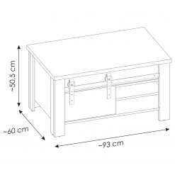 Ridgevalley Couchtisch Shutter - Eiche Dekor -Wohnzimmermöbel boutique en ligne 1000348700 220505 500 SKETCH DETAILS P000000001000348700 sketch