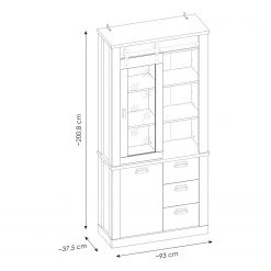 Ridgevalley Wohnwand Shutter III (4-teilig) - Eiche Dekor 32 Ridgevalley Wohnwand Shutter III (4-teilig) - Eiche Dekor -Wohnzimmermöbel boutique en ligne 1000348724 220505 500 SKETCH DETAILS P000000001000348724 sketch