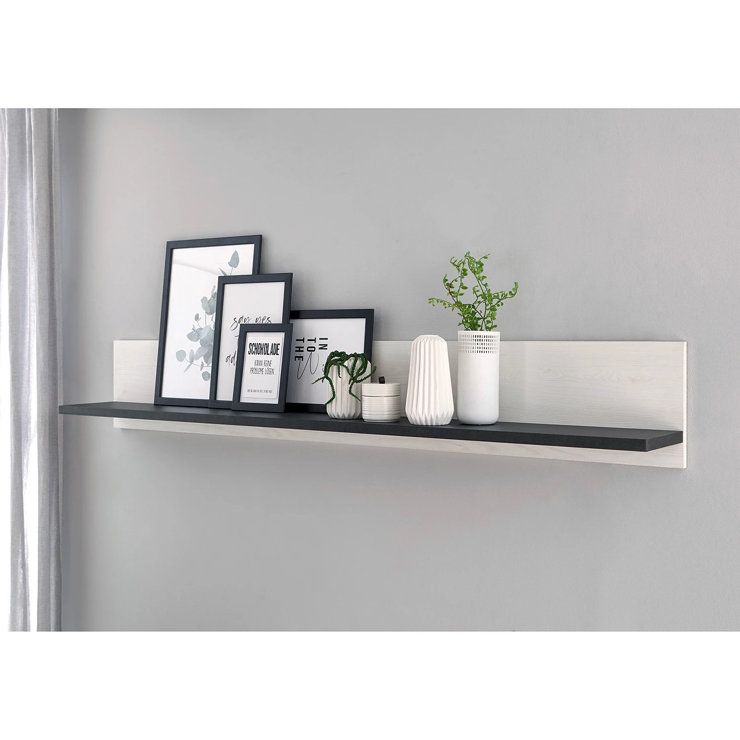 Ridgevalley Wohnwand Shutter I (3-teilig) - Pinie Weiß Dekor 5 Ridgevalley Wohnwand Shutter I (3-teilig) - Pinie Weiß Dekor – Bild 5