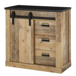 Ridgevalley Wohnwand Shutter II (3-teilig) - Eiche Dekor -Wohnzimmermöbel boutique en ligne 1000348730 220505 040 DETAILS P000000001000348730