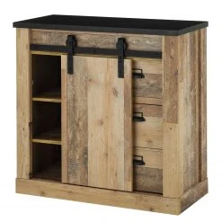 Ridgevalley Wohnwand Shutter II (3-teilig) - Eiche Dekor -Wohnzimmermöbel boutique en ligne 1000348730 220505 041 DETAILS P000000001000348730