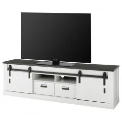 Ridgevalley Wohnwand Shutter V (3-teilig) - Pinie Weiß Dekor -Wohnzimmermöbel boutique en ligne 1000348733 220505 040 DETAILS P000000001000348733