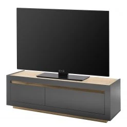 Loftscape TV-Lowboard Accra II - Anthrazit / Eiche Dekor