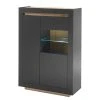 Loftscape Highboard Accra - Anthrazit / Eiche Dekor