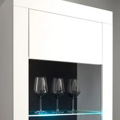 Loftscape Standvitrine Accra - Weiß / Anthrazit -Wohnzimmermöbel boutique en ligne 1000348823 220506 032 DETAILS P000000001000348823