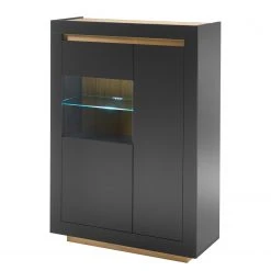 Loftscape Wohnwand Accra III (3-teilig) - Anthrazit / Eiche Dekor -Wohnzimmermöbel boutique en ligne 1000348826 220506 033 DETAILS P000000001000348826