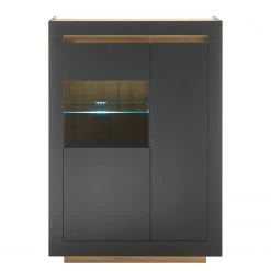 Loftscape Wohnwand Accra III (3-teilig) - Anthrazit / Eiche Dekor -Wohnzimmermöbel boutique en ligne 1000348826 220506 034 DETAILS P000000001000348826