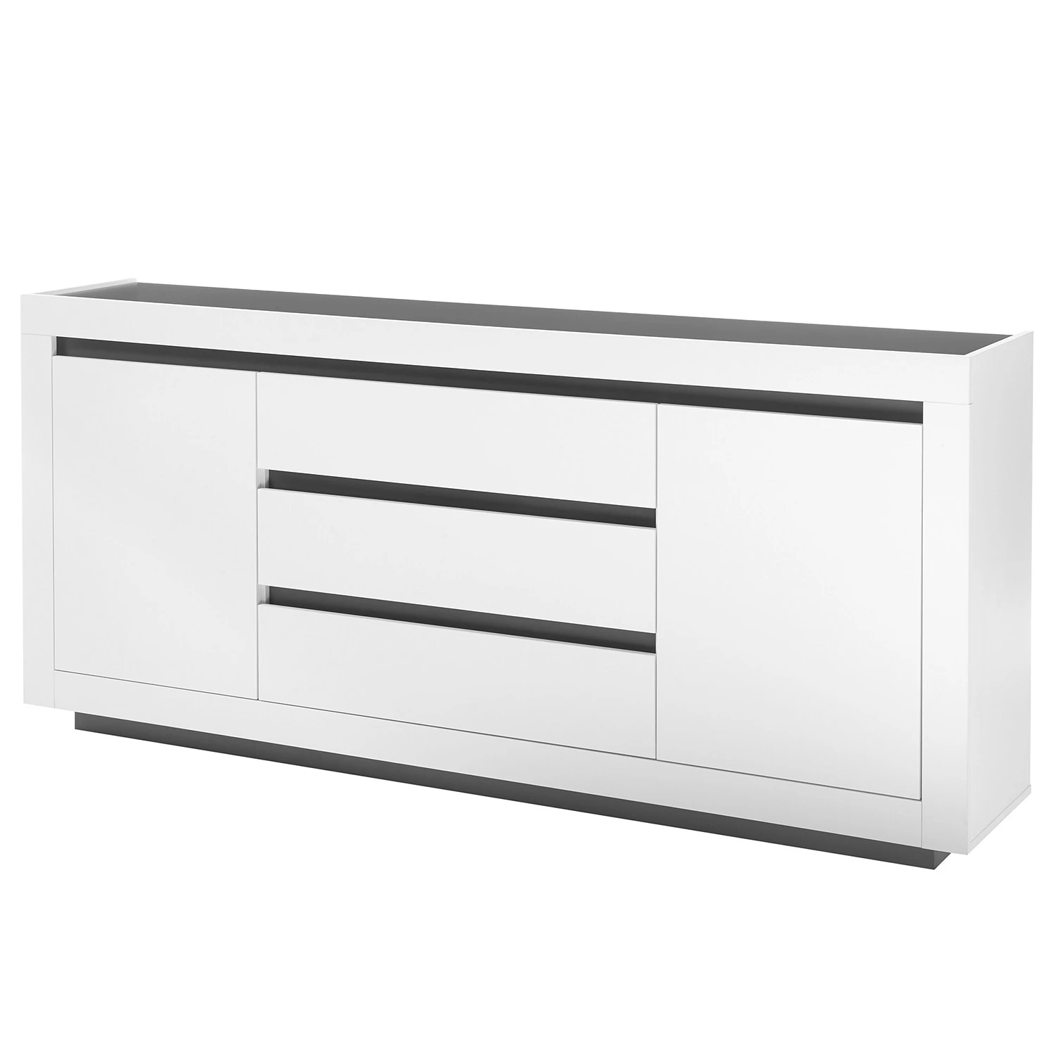 Loftscape Sideboard Accra - Weiß / Anthrazit 1 Loftscape Sideboard Accra - Weiß / Anthrazit