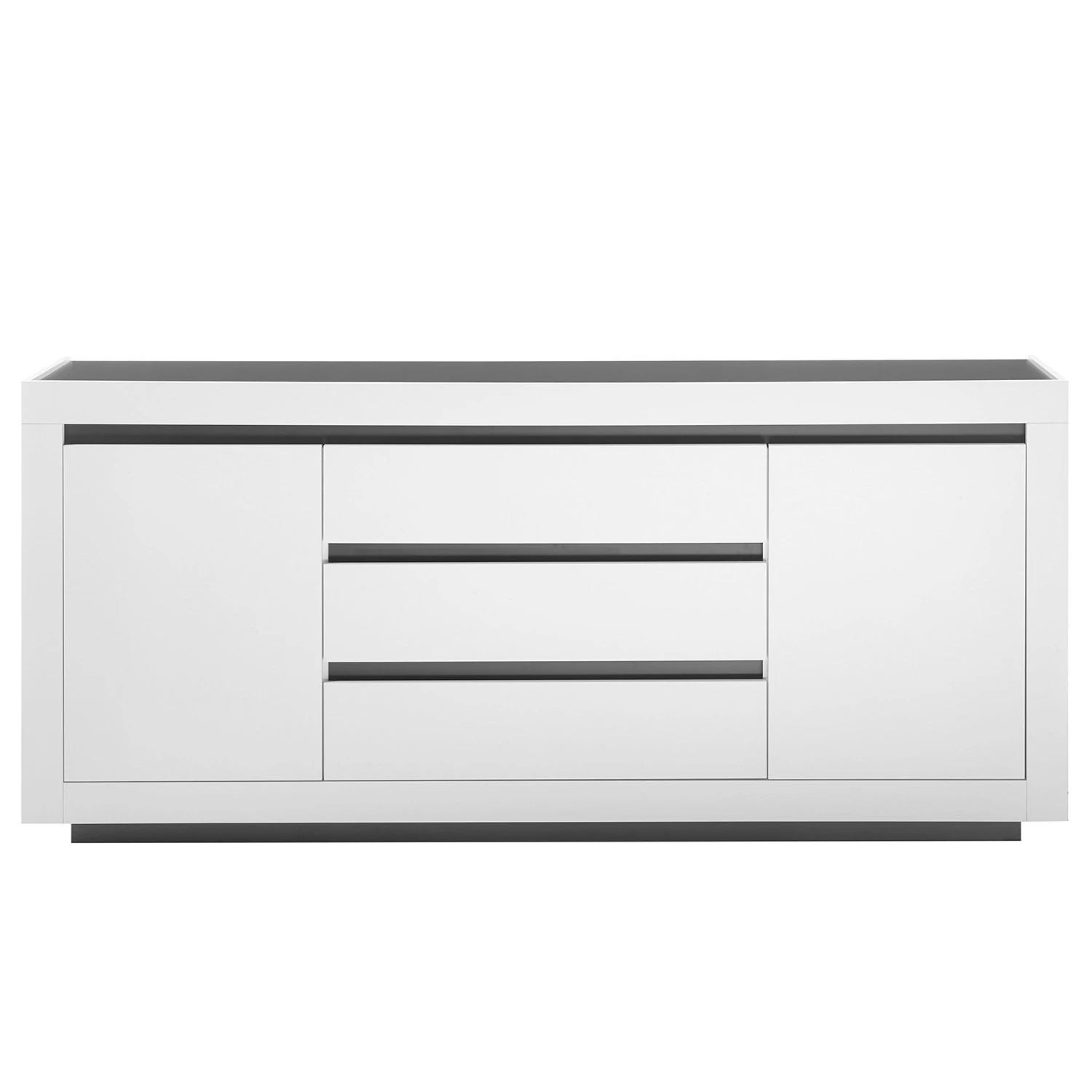 Loftscape Sideboard Accra - Weiß / Anthrazit 5 Loftscape Sideboard Accra - Weiß / Anthrazit – Bild 5