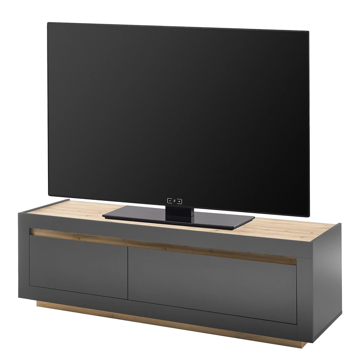 Loftscape Wohnwand Accra I (4-teilig) - Anthrazit / Eiche Dekor 7 Loftscape Wohnwand Accra I (4-teilig) - Anthrazit / Eiche Dekor – Bild 7