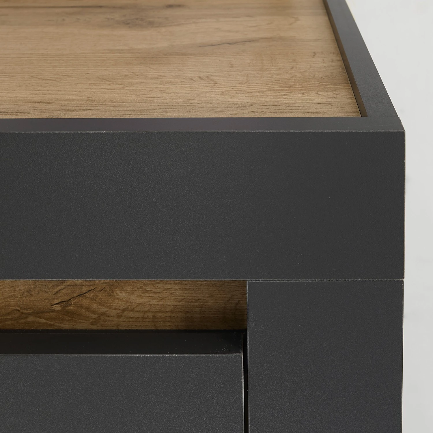 Loftscape Wohnwand Accra I (4-teilig) - Anthrazit / Eiche Dekor 19 Loftscape Wohnwand Accra I (4-teilig) - Anthrazit / Eiche Dekor – Bild 19