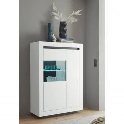 Loftscape Wohnwand Accra I (4-teilig) - Weiß / Anthrazit -Wohnzimmermöbel boutique en ligne 1000348830 220506 022 MOOD DETAILS P000000001000348830 mood