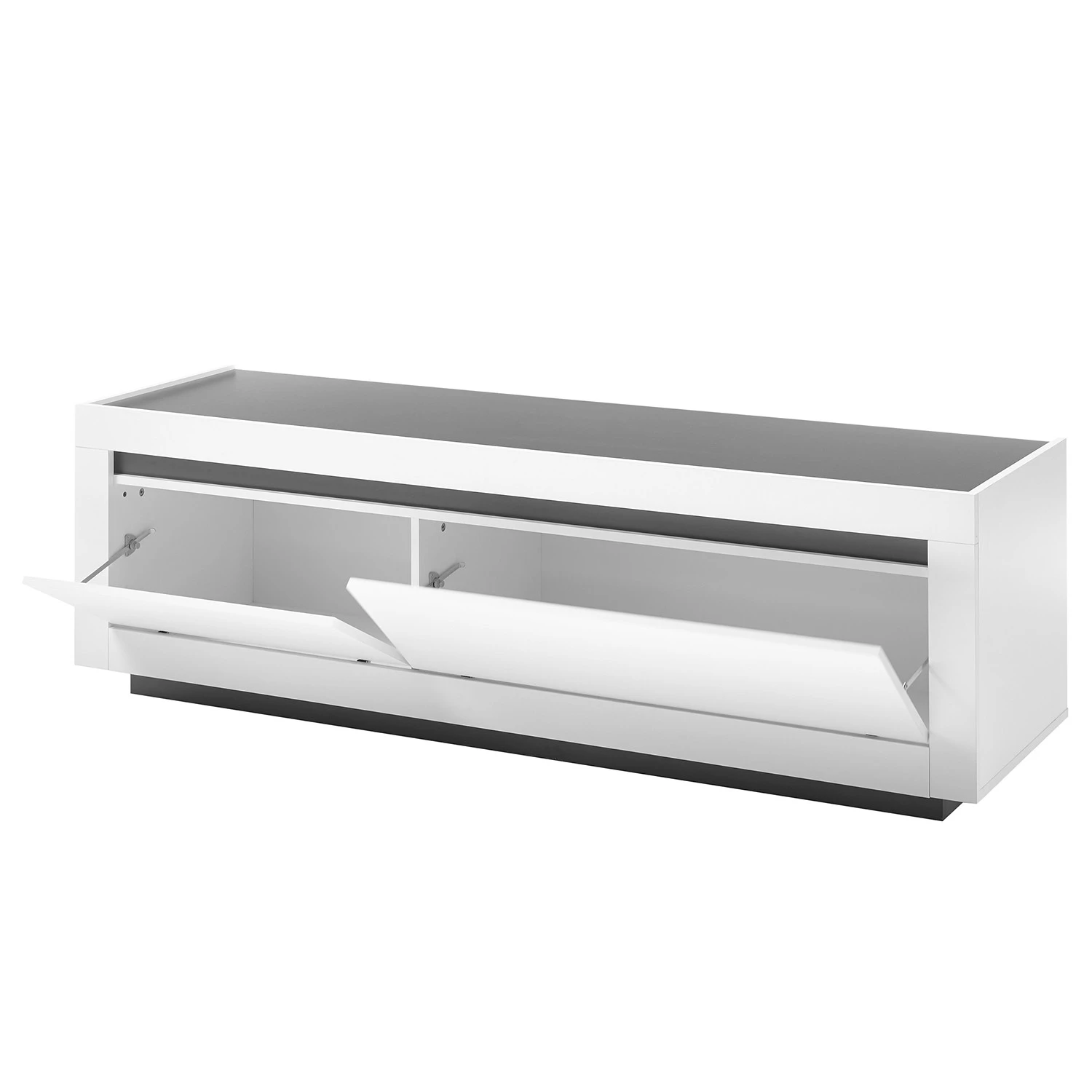 Loftscape Wohnwand Accra II (4-teilig) - Weiß / Anthrazit 10 Loftscape Wohnwand Accra II (4-teilig) - Weiß / Anthrazit – Bild 10