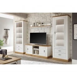 Ridgevalley Wohnwand Ollezy I (4-teilig) - Pinie Weiß Dekor / Eiche Wotan Dekor -Wohnzimmermöbel boutique en ligne 1000349813 220513 020 MOOD DETAILS P000000001000349813 mood