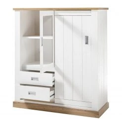 Ridgevalley Wohnwand Ollezy II (4-teilig) - Pinie Weiß Dekor / Eiche Wotan Dekor -Wohnzimmermöbel boutique en ligne 1000349814 220511 038 DETAILS P000000001000349814