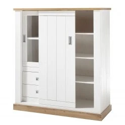 Ridgevalley Wohnwand Ollezy II (4-teilig) - Pinie Weiß Dekor / Eiche Wotan Dekor -Wohnzimmermöbel boutique en ligne 1000349814 220511 039 DETAILS P000000001000349814