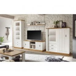 Ridgevalley Wohnwand Ollezy II (4-teilig) - Pinie Weiß Dekor / Eiche Wotan Dekor -Wohnzimmermöbel boutique en ligne 1000349814 220513 020 MOOD DETAILS P000000001000349814 mood