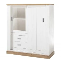 Ridgevalley Wohnwand Ollezy II (4-teilig) - Pinie Weiß Dekor / Eiche Wotan Dekor -Wohnzimmermöbel boutique en ligne 1000349814 220513 036 DETAILS P000000001000349814