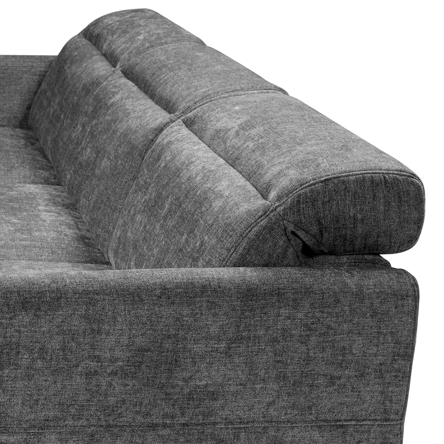 Norrwood Ecksofa Omchak - Webstoff Cieli: Dunkelgrau - Longchair davorstehend links - Kopfstütze verstellbar 6 Norrwood Ecksofa Omchak - Webstoff Cieli: Dunkelgrau - Longchair davorstehend links - Kopfstütze verstellbar – Bild 6