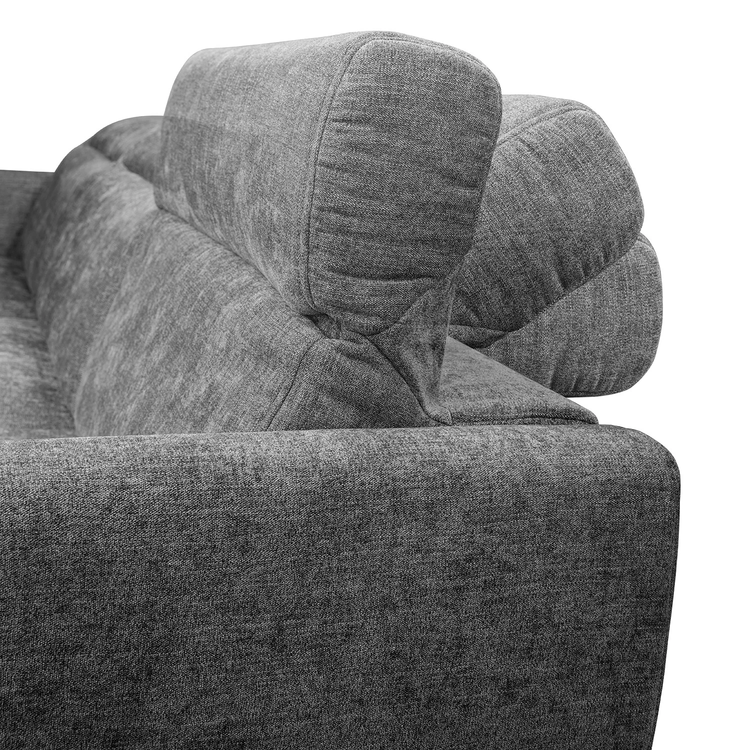 Norrwood Ecksofa Omchak - Webstoff Cieli: Dunkelgrau - Longchair davorstehend links - Kopfstütze verstellbar 7 Norrwood Ecksofa Omchak - Webstoff Cieli: Dunkelgrau - Longchair davorstehend links - Kopfstütze verstellbar – Bild 7