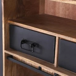 Red Living Highboard Toleos - Mango sägerau massiv / Eisen - Mangoholz / Schwarz 9 Red Living Highboard Toleos - Mango sägerau massiv / Eisen - Mangoholz / Schwarz -Wohnzimmermöbel boutique en ligne 1000352069 220520 030 DETAILS P000000001000352069