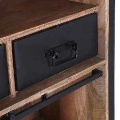 Red Living Highboard Toleos - Mango sägerau massiv / Eisen - Mangoholz / Schwarz 10 Red Living Highboard Toleos - Mango sägerau massiv / Eisen - Mangoholz / Schwarz -Wohnzimmermöbel boutique en ligne 1000352069 220520 035 DETAILS P000000001000352069