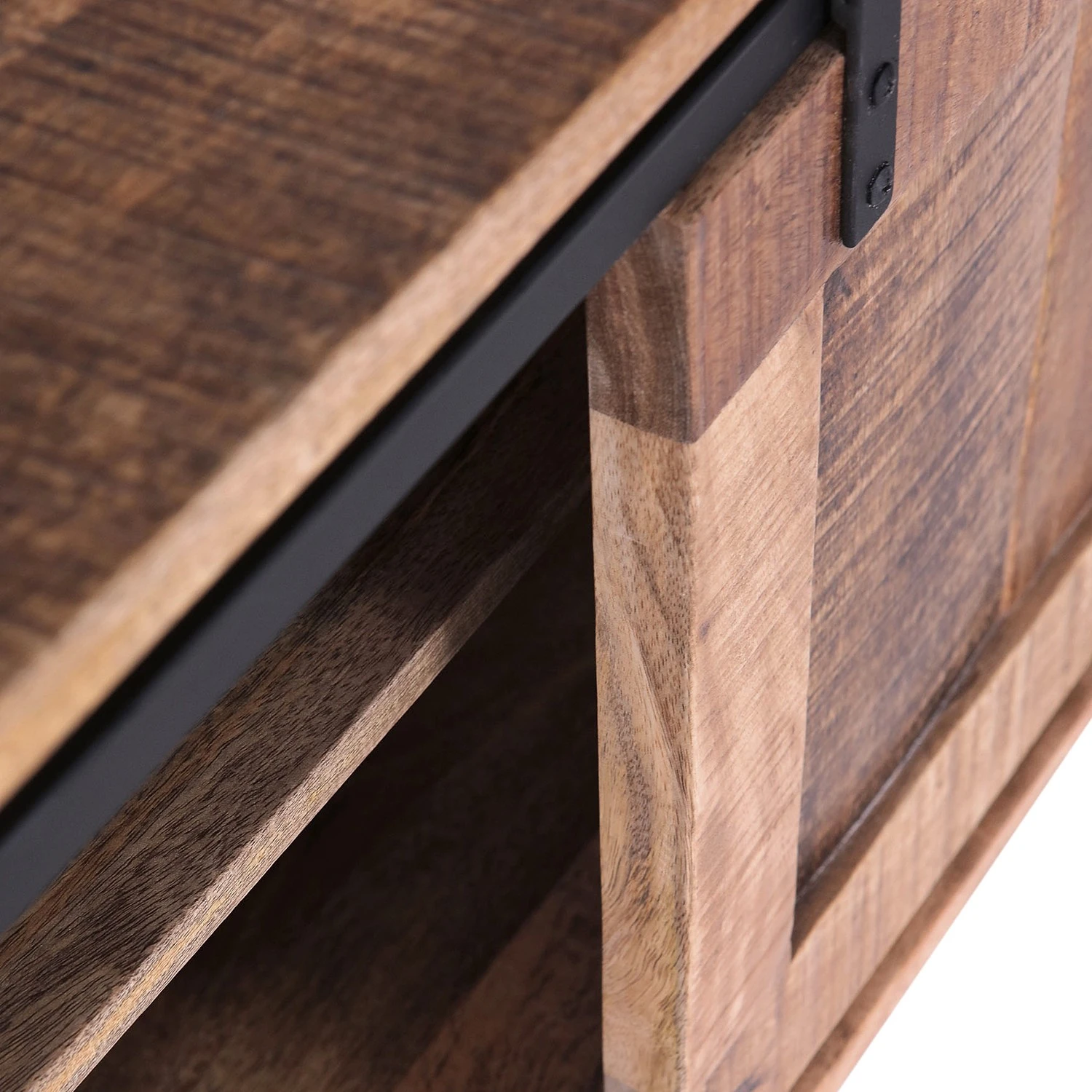 Red Living TV-Lowboard Toleos - Mango sägerau massiv / Eisen - Mangoholz / Schwarz 9 Red Living TV-Lowboard Toleos - Mango sägerau massiv / Eisen - Mangoholz / Schwarz – Bild 9