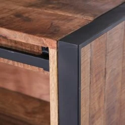 Red Living TV-Lowboard Toleos - Mango sägerau massiv / Eisen - Mangoholz / Schwarz 25 Red Living TV-Lowboard Toleos - Mango sägerau massiv / Eisen - Mangoholz / Schwarz -Wohnzimmermöbel boutique en ligne 1000352071 220520 070 DETAILS P000000001000352071