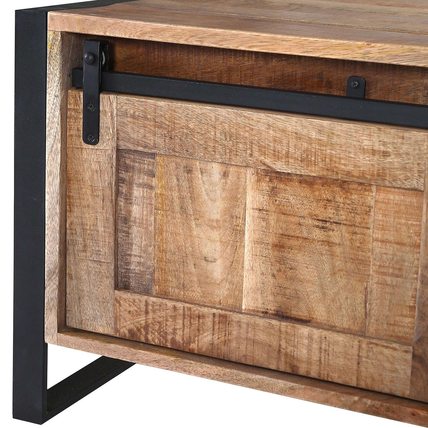 Red Living Couchtische Toleos - Mango sägerau massiv / Eisen - Mangoholz / Schwarz 4 Red Living Couchtische Toleos - Mango sägerau massiv / Eisen - Mangoholz / Schwarz – Bild 4