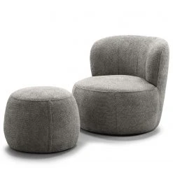 Loftscape Sessel Union - Chenille Cady: Hellgrau - Ohne Hocker -Wohnzimmermöbel boutique en ligne 1000352282 220525 080 DETAILS P000000001000352282