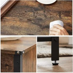 Red Living Couchtisch Morristown I - Braun / Schwarz -Wohnzimmermöbel boutique en ligne 1000353401 220601 030 DETAILS P000000001000353401