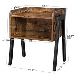 Red Living Beistelltisch Leesville III - Braun / Schwarz -Wohnzimmermöbel boutique en ligne 1000353412 220601 500 SKETCH DETAILS P000000001000353412 sketch